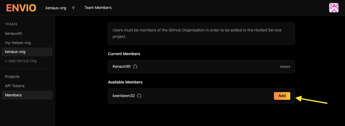 Members List Page